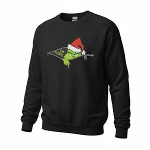 Black Christmas Graphic Sweatshirt | “Ew People” Funny Holiday Crewneck | Festiv